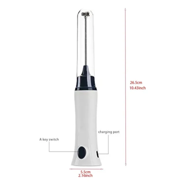 Coffee Foamer- Rechargeable (White) - Image 4