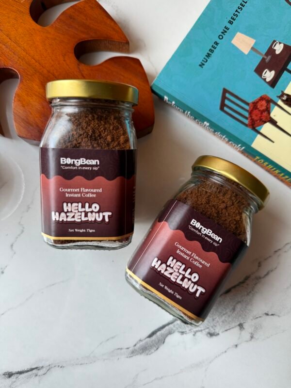 Hello Hazelnut Gourmet Flavoured Instant Black Coffee - Image 2