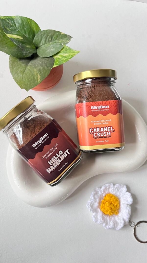 Caramel Crush & Hello Hazelnut Flavoured Instant Coffee Combo - Image 4