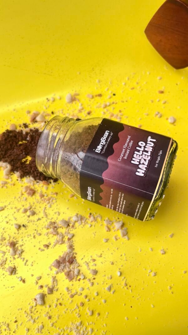 Hello Hazelnut Gourmet Flavoured Instant Black Coffee - Image 2