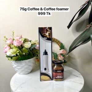 Hello Hazelnut Gourmet Flavoured Instant Black Coffee & Coffee Foamer combo