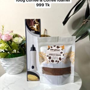 Espresso Yourself Signature Instant Black Coffee 100g (pouch) & Coffee foamer combo