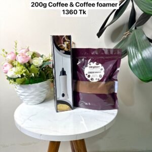 Espresso Yourself Signature Instant Black Coffee 200g (pouch) & Coffee foamer combo